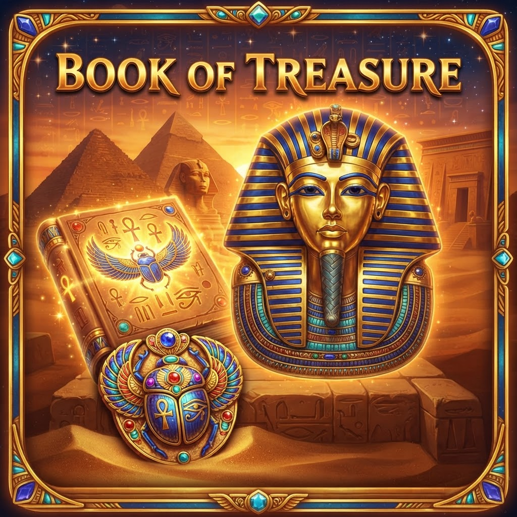 Book of treasures slot at Goospin Casino